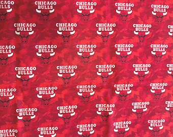 NBA Chicago Bulls Red Logo 100% Cotton Quilting Fabric by Camelot  - Officially Licensed