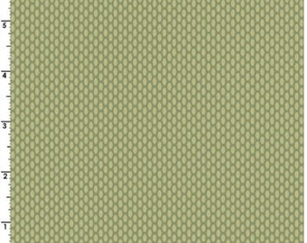 American Beauty Oval Dots Green 100% Cotton Fabric