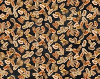 P&B Textiles Deja Brew Coffee Beans Cotton Fabric