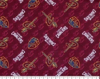 NBA Cleveland Cavaliers Cotton Fabric - Officially Licensed