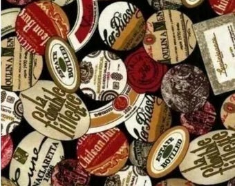 Regal Vintage Labels 100% Cotton Quilting & Sewing Fabric by Timeless Treasures