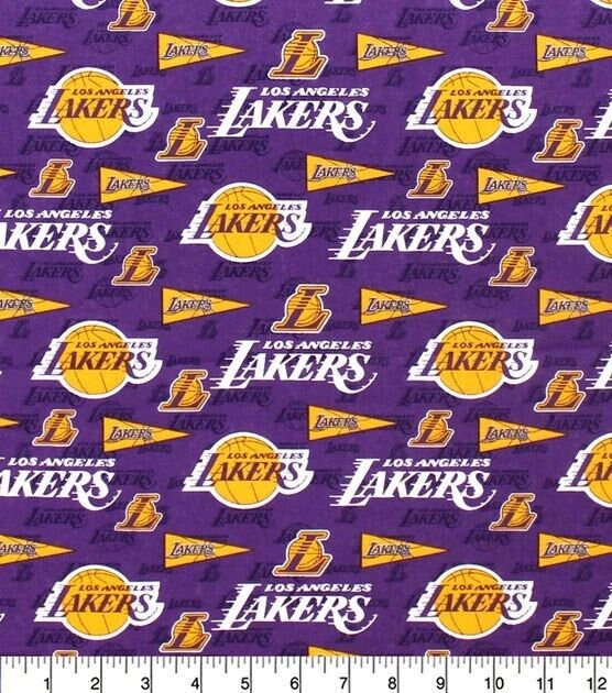 NBA LA Lakers Fabric- 100% Cotton