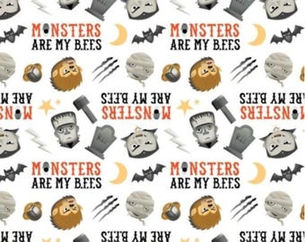Camelot Halloween Monster BFF 100% Cotton Fabric