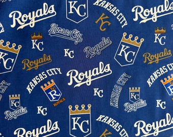 MLB Kansas City Royals Cotton Fabric - Officially Licensed