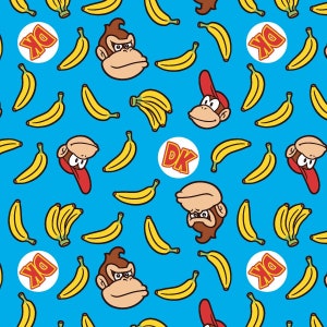 Nintendo Donkey Kong Cotton Fabric