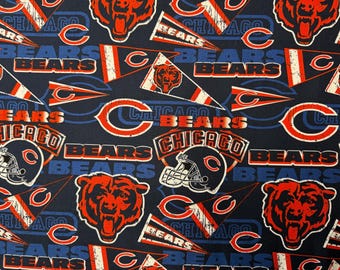 NFL Chicago Bears Tone on Tone 100% Quilt Cotton - Officially Licensed