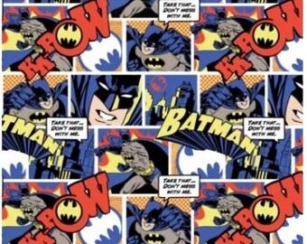 DC Batman Color Pop Comics 100% Cotton Quilting & Sewing Fabric by Camelot