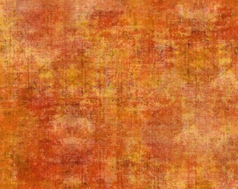 In The Beginning Halcyon Tonals -Pumpkin Digital Print 100% Cotton Fabric