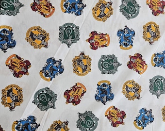 Wizarding World of Harry Potter Crest Fabric - 100% Cottons - Camelot Fabric