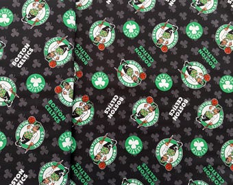 NBA Boston Celtics 100% Cotton Quilting & Sewing Fabric by Camelot - Officially Licensed