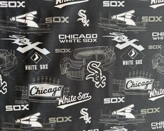 MLB Chicago White Sox Stadium 100% Cotton Quilting & Sewing Fabric by Fabric Traditions - Officially Licensed