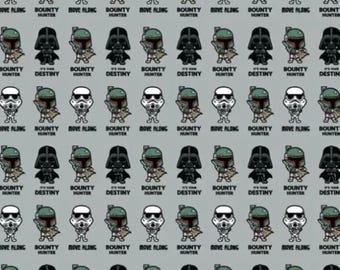 Star Wars Kawaii Imperial Quotes Pop Culture 100% Cotton Quilting & Sewing Fabric by Camelot
