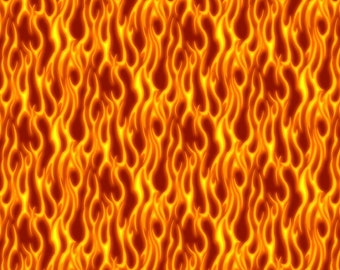 Henry Glass American Truckers Flame 100% Cotton Fabric