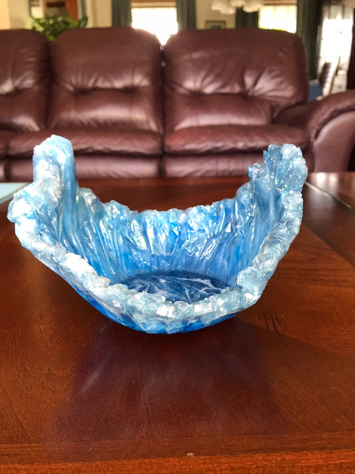 Unique Free Form Resin Bowl Etsy