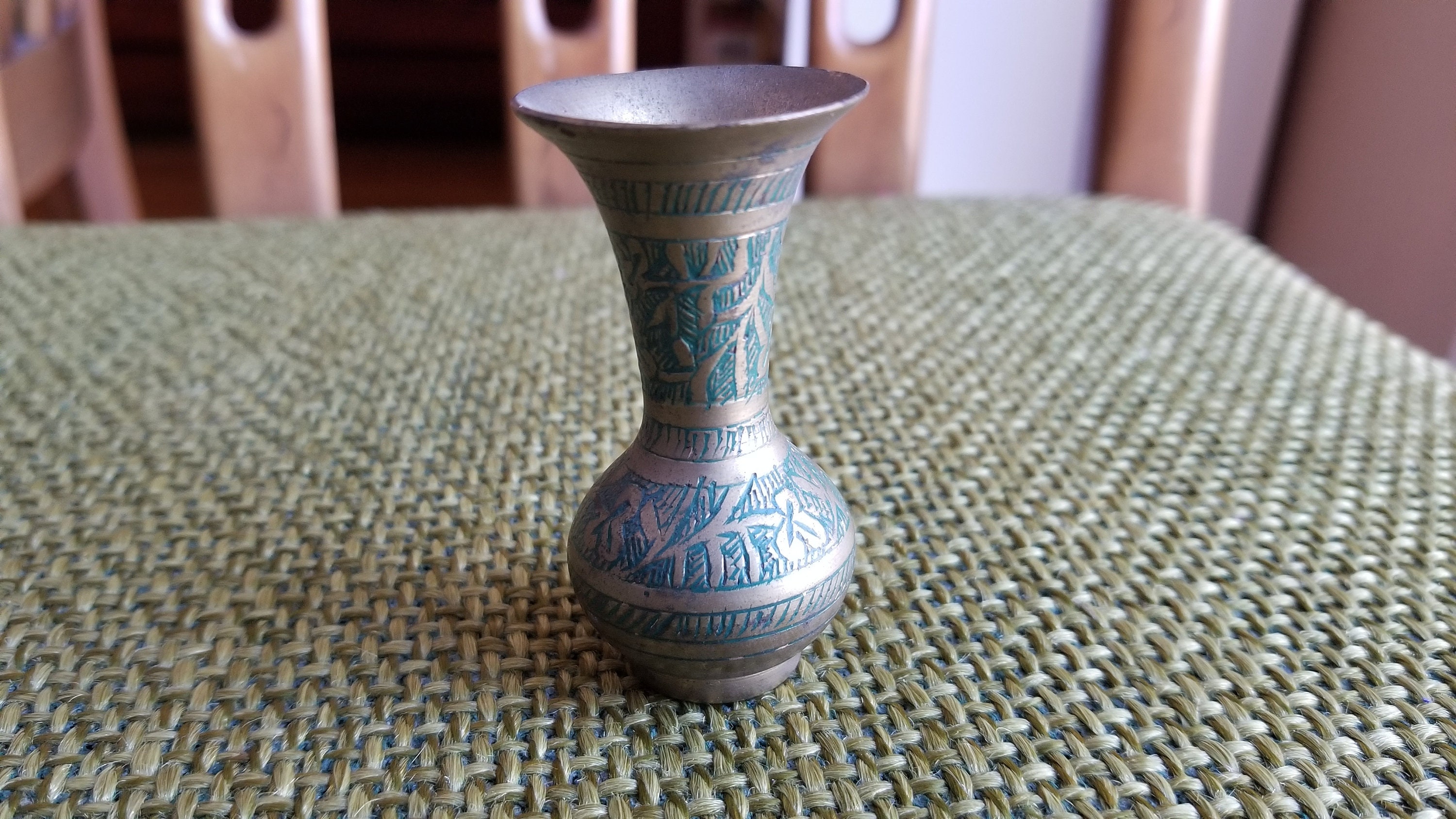 Miniature Handcarved Indian Bronze Vases Etsy UK