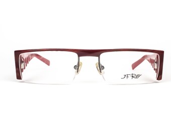 JF Rey Men&#39;s Fashion Glasses Frames NOS Model 1131 Red