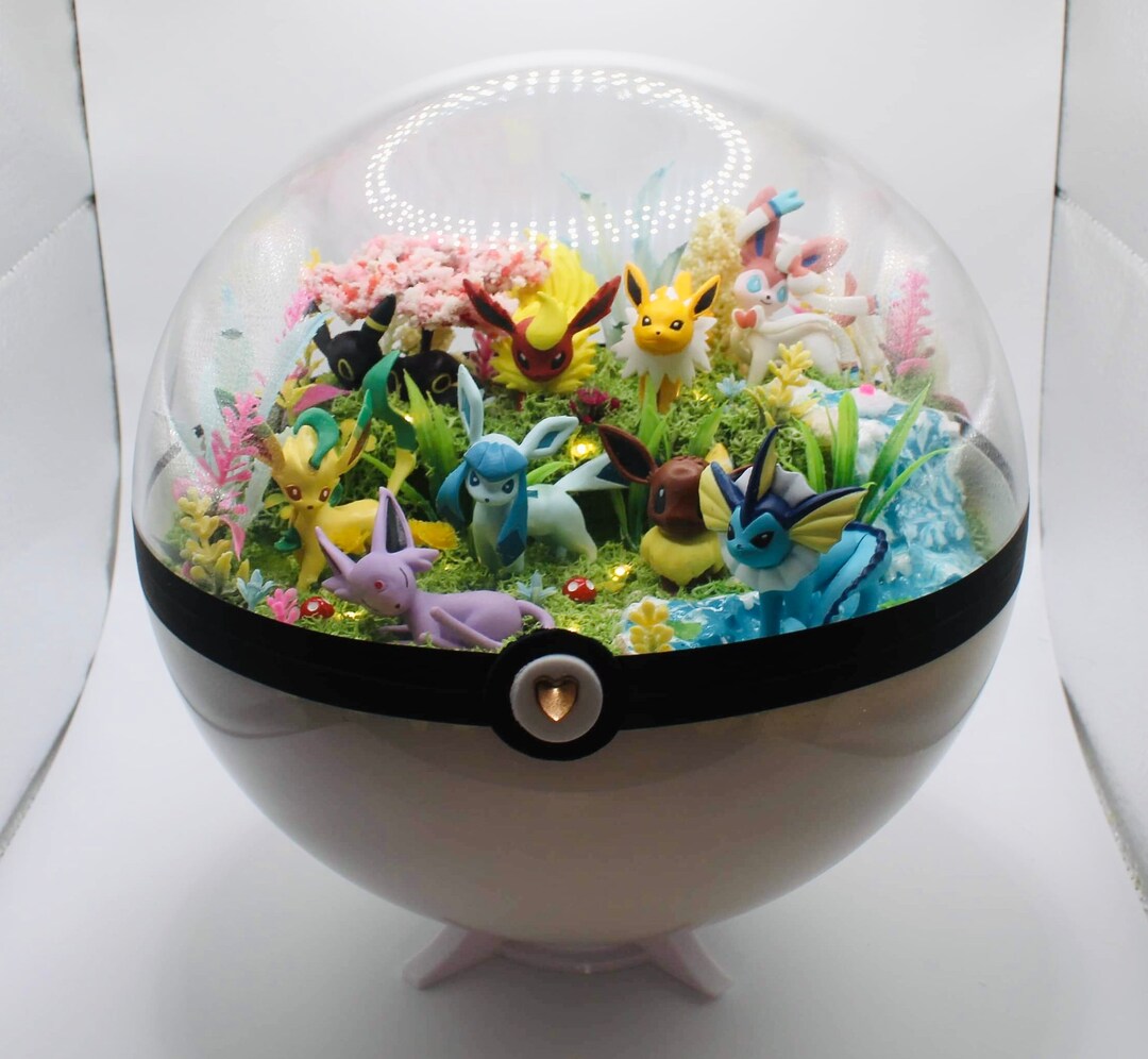 Pokeball Terrarium Evolution / Eeveelution Etsy