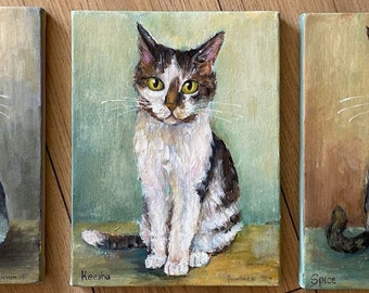 Custom Pet Portrait, Pet Custom Original Painting, Acrylic Artwork, Custom Pet Portrait from Photo, Cat Portrait, Dog Portrait, Pet Gifts