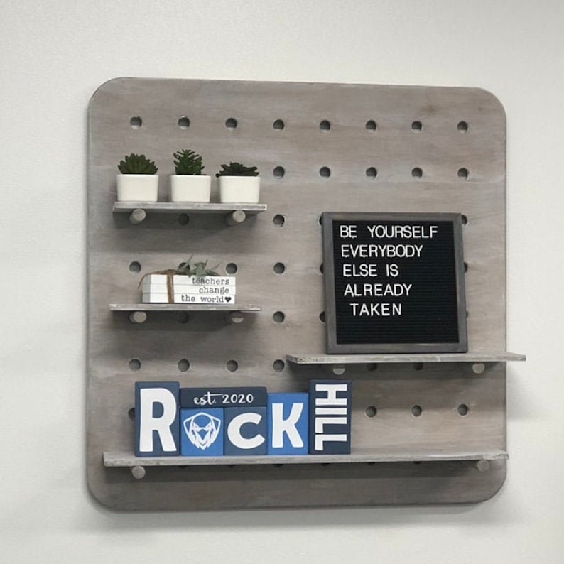 Large Hole Pegboard Organizer Multiple Sizes Etsy