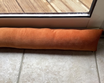 Boudin de porte isolant déhoussable ou non, sur mesure , velours embossé, 100% fait main en France.  NOUVEAUX SUPPORTS , chic , velours ras