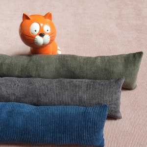 Paraspifferi isolante per porta su misura, in velluto a coste, fodera rimovibile, 100% fatto a mano in Francia. NUOVI COLORI