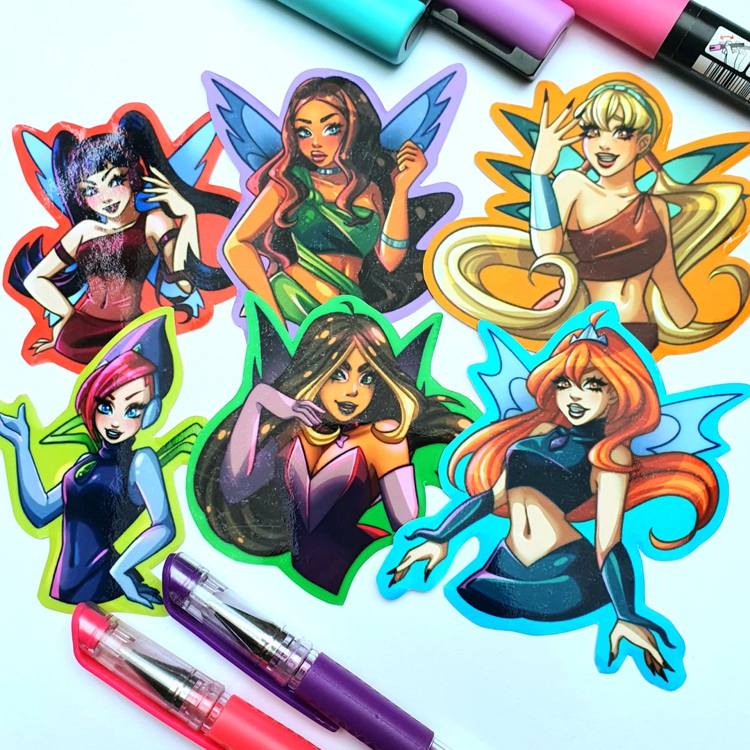 Winx Club Girls gone Bad Sticker Set of 6 Vinyl Stickers - Etsy