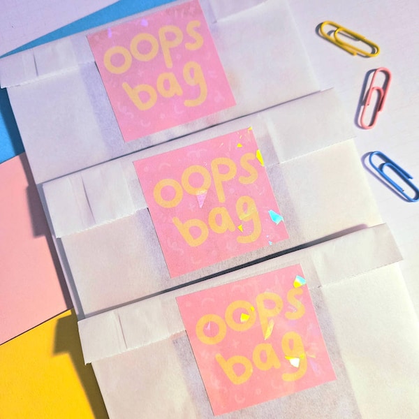 OOPS BAG 4 Sticker Sheets Mystery Bag Lucky Bag Polco Toploader Deco Sticker Kpop Photocard Decorating for Scrapbooking, Journaling