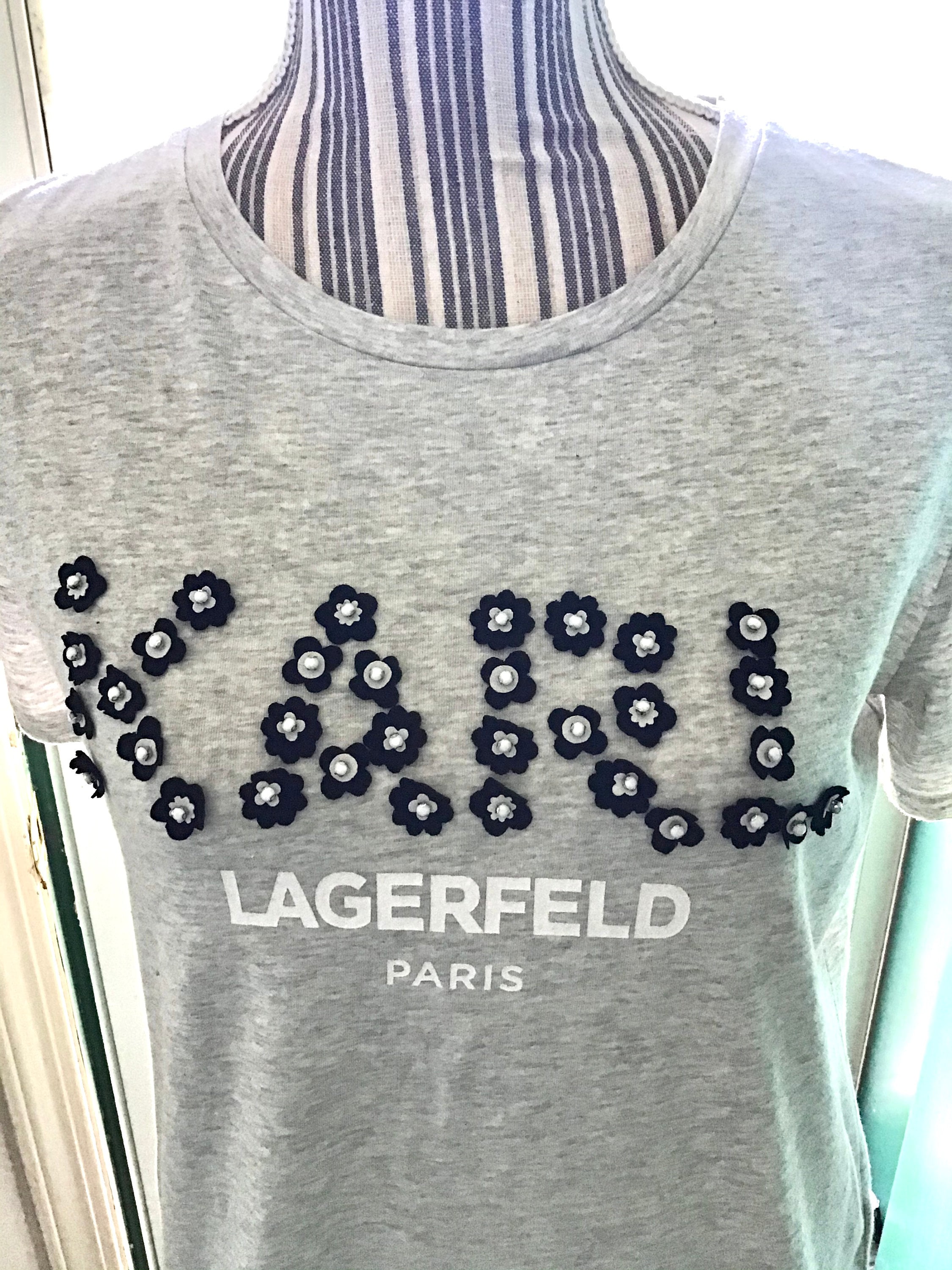 karbonade Onveilig Christchurch Karl LAGERFELD T-shirt Paris Chanel Rare Vintage Heather Gray - Etsy Norway
