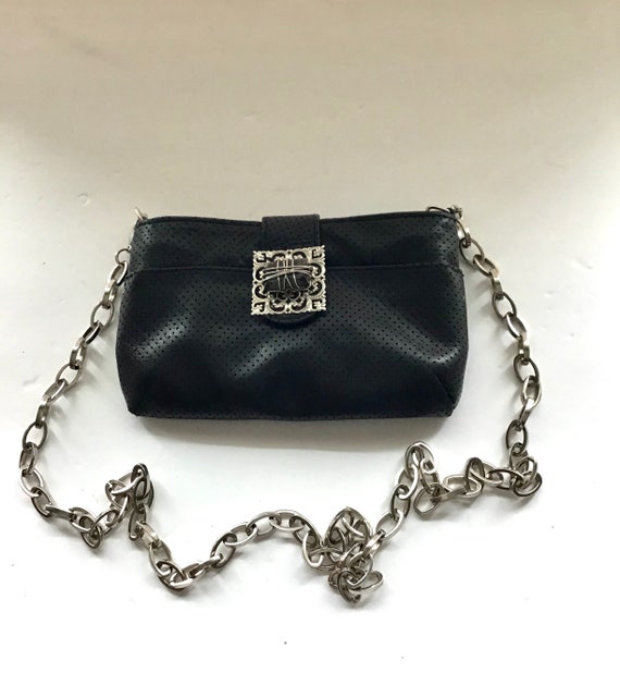 Thale BLANC Mini Bag Three Way Handbag Black Leath