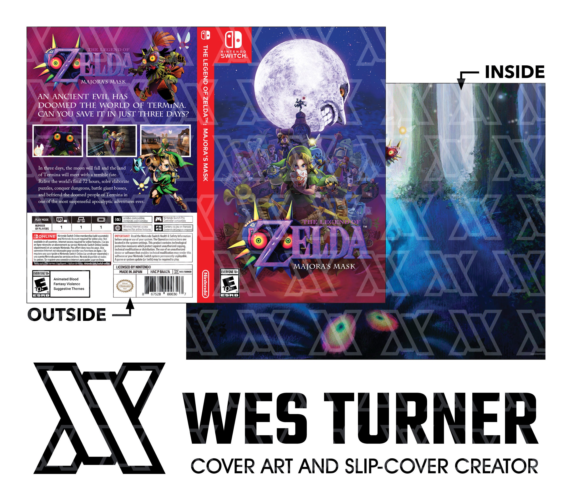 Majora's Mask Switch Fan Cover Etsy