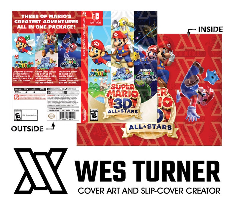 Super Mario 3D All-Stars Switch Fan Cover | Etsy