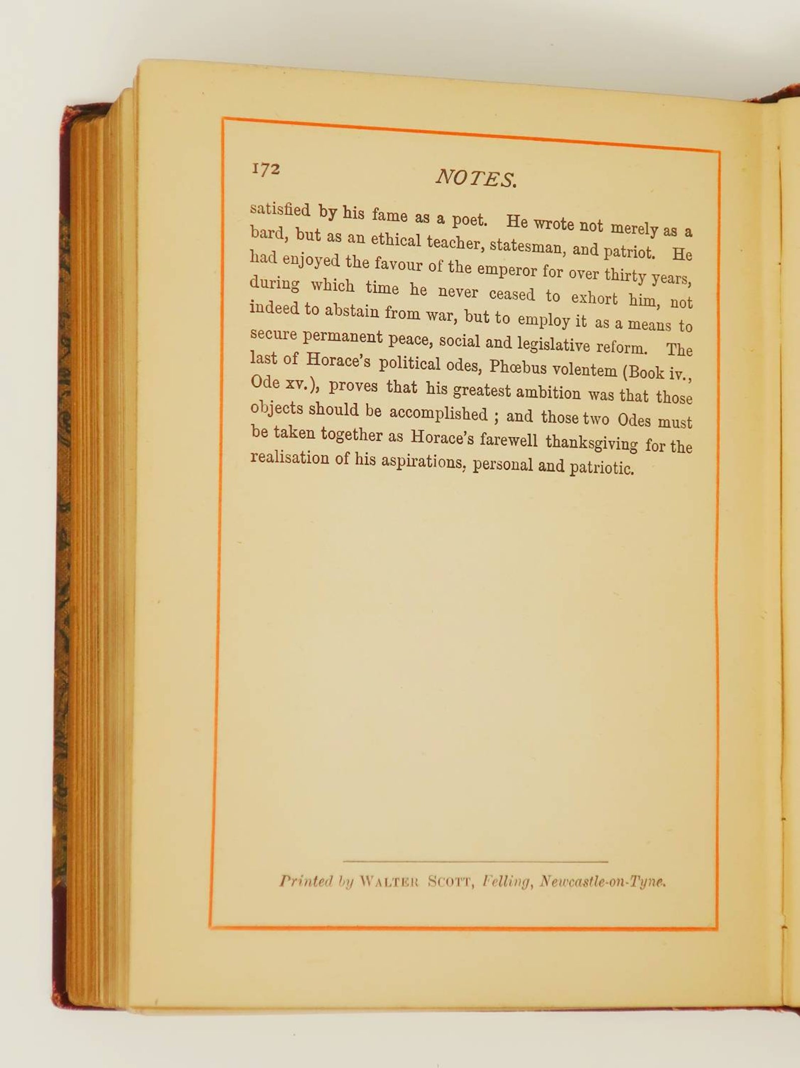 1888 Odes of Horace translated from Latin by Sir Etsy
