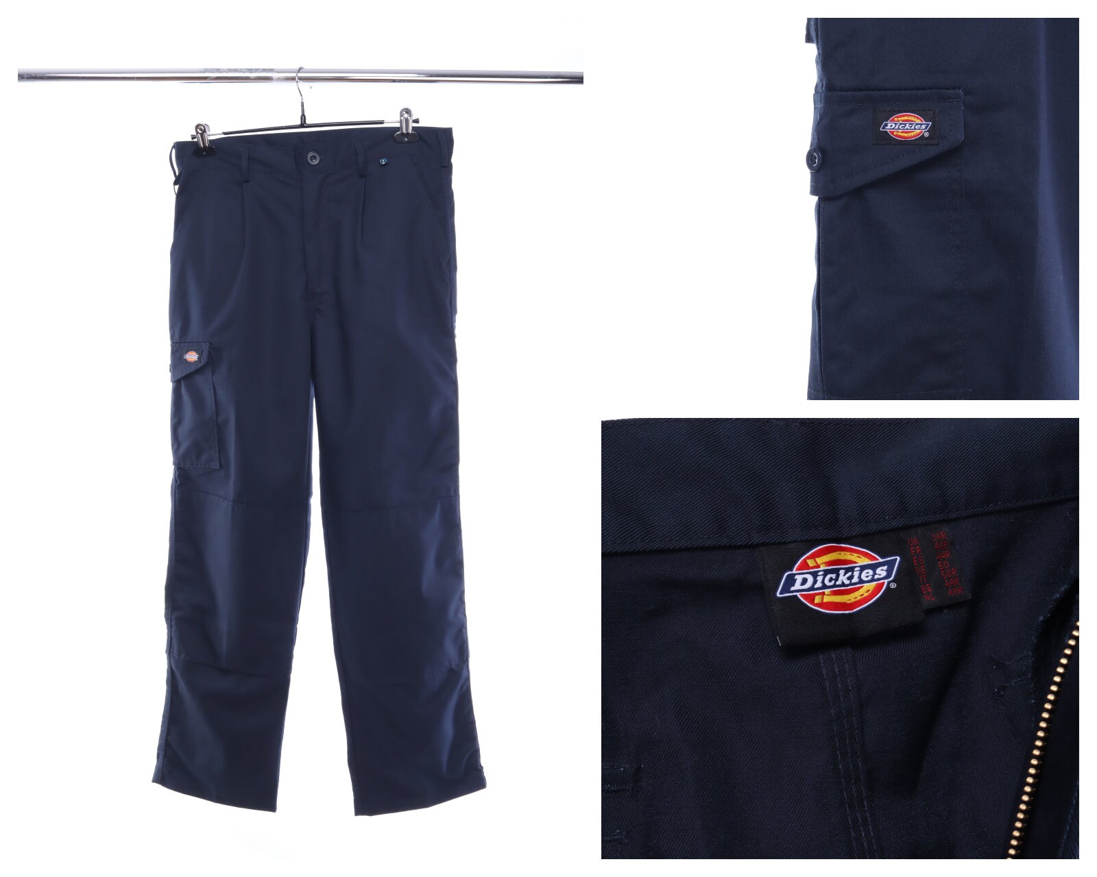 DICKIES Navy Cargo Work Pants Size 50 Etsy