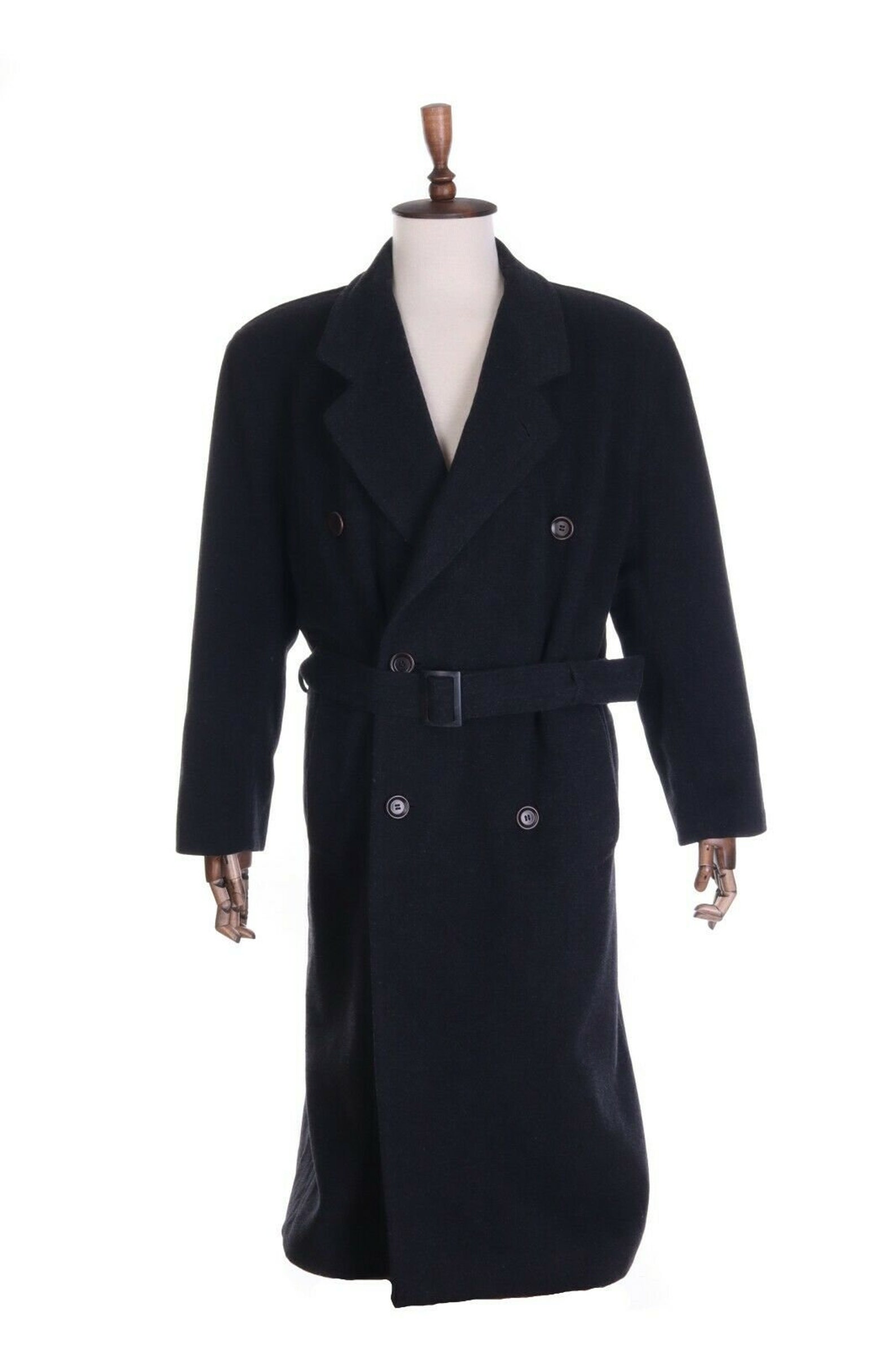 Men's HUGO BOSS Grey 100 Wool Long Belted CONTINENTAL Etsy