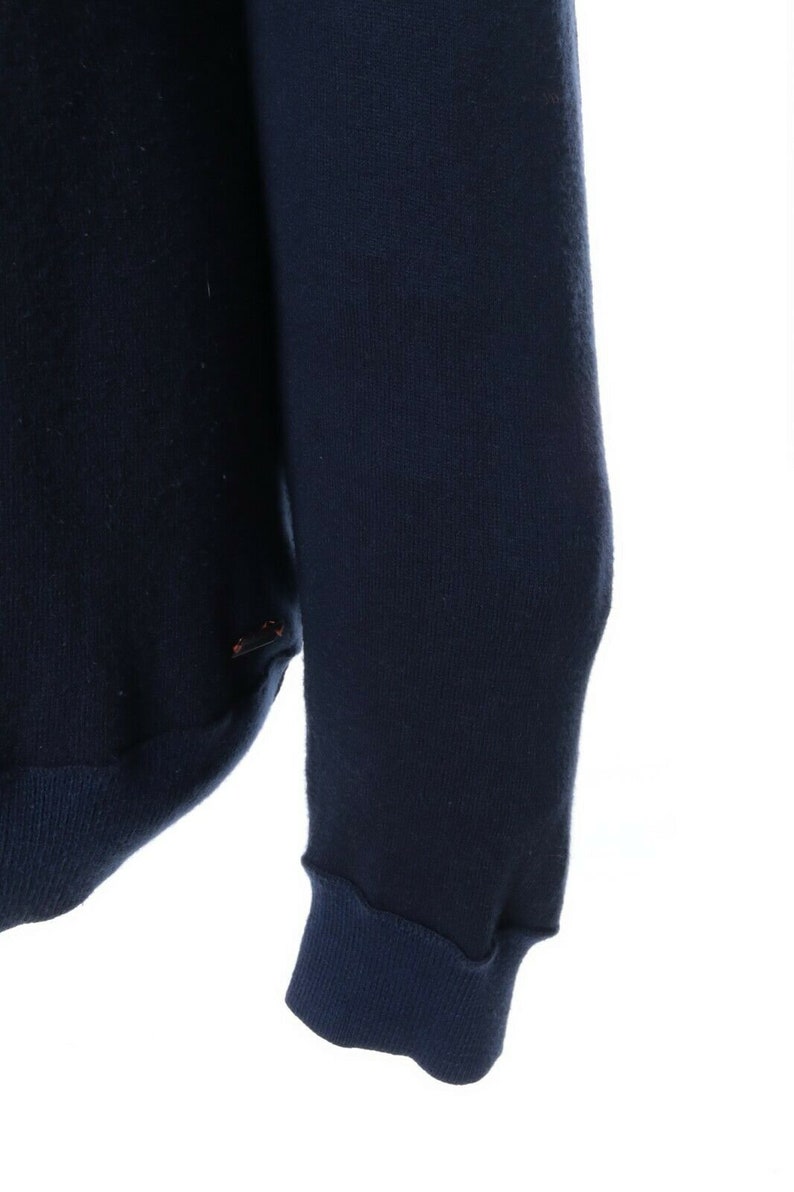 Men/'s HUGO BOSS ORANGE Navy Cotton C-Neck kobbe Sweater Size l