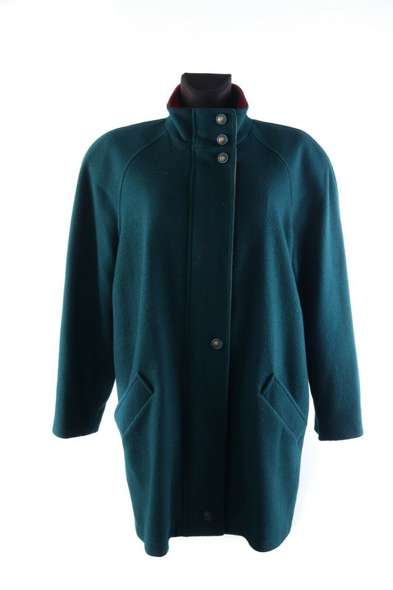 Women's MACKINTOSH Vintage Deep Green Wool Zip Coa