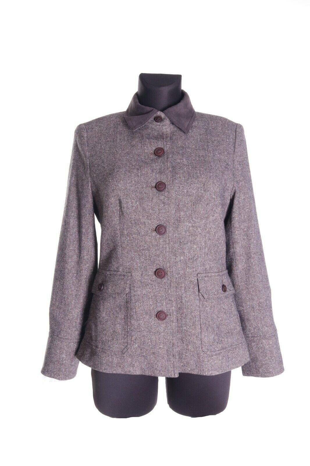 wool blend short coat