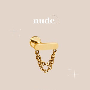Methyer - ASTM F136 Titanium Gold Piercing - 6mm, 8mm Hypoallergenic Stud Gauge 16G 1.2mm Bar Thickness