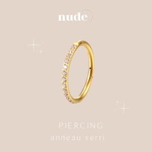 Set di anelli per piercing da 8 mm, 10 mm, in acciaio inossidabile dorato, ipoallergenico, resistente all'acqua, Tragus Conch Daith, in acciaio chirurgico