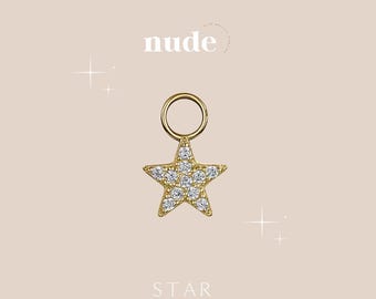 Star - ASTM-F136 Titanium Gold Star Charm for Piercing or Earring