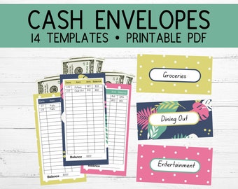 Printable Cash Envelopes | Budget Planner Templates (PDF)