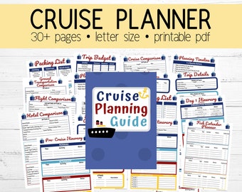 Cruise Planner – Family Vacation Organizer, Itinerary & Budget (Printable PDF)