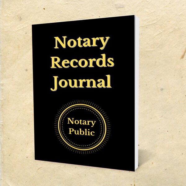Printable Notary Journal - Etsy