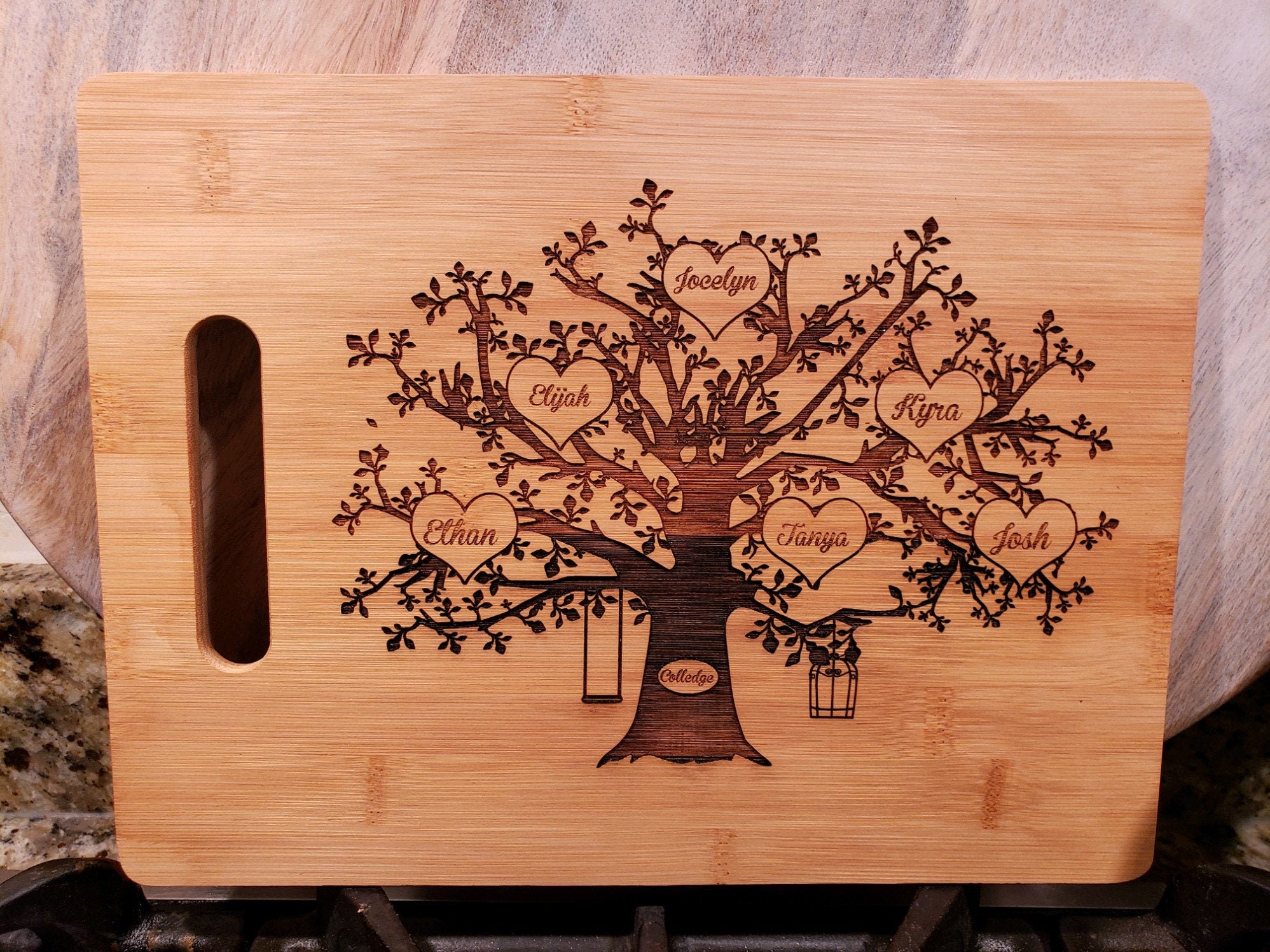 Personalized Cutting Boards  Engraved Wood Cutting Boards - Forest Decor