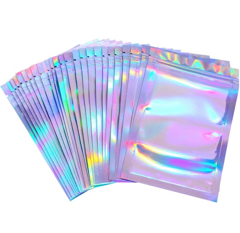 Download 5 x 7 Wholesale Holographic Ziploc Bag /// Lip Gloss | Etsy