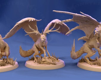 pics Peryton 5E Stat Block dnd monster etsy