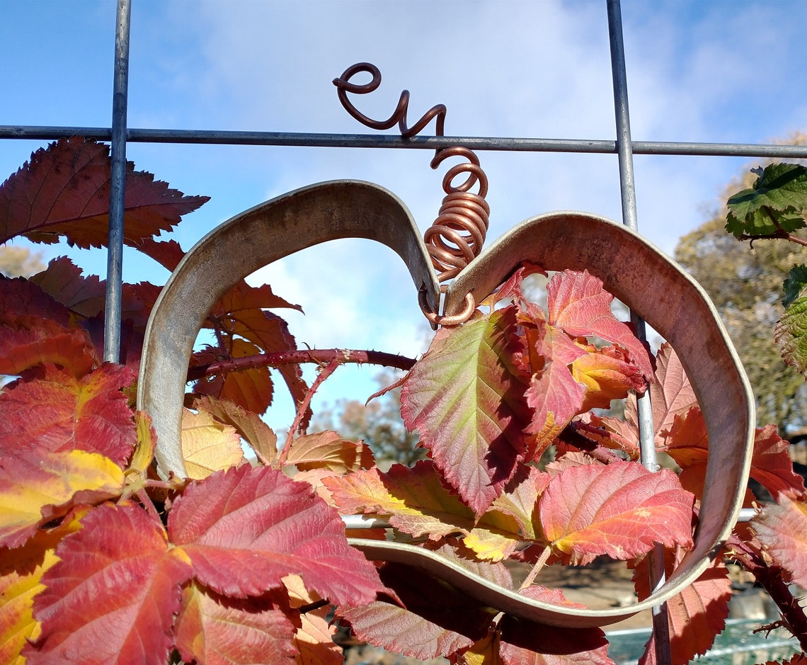 Wine Barrel Hoop Pumpkin, Rustic Metal Art, Fall Decoration, Indoor