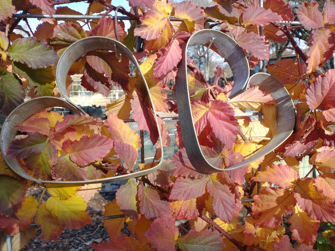 Wine Barrel Hoop Heart Pair Valentine's Gift Romantic Etsy