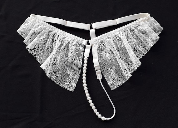 Pearled Crotchless Panties Pearl Panties Open Panties - Etsy