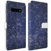 Constellations print folio Galaxy case S9 Phone Wallet case flip Samsung Note 10 Plus stars S10e case night sky magnetic clasp S20 Ultra S10 